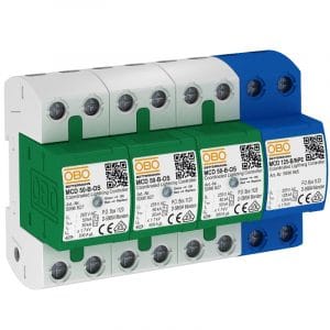 MCD 50-B 3+1-OS ( Chống xung sét (10/350us), xung lan truyền ( xung 8/20 ) Trên đường nguồn