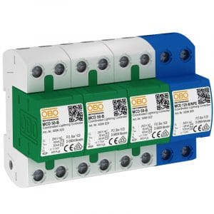 MCD 50-B 3+1 ( Chống xung sét (10/350us), xung lan truyền ( xung 8/20 ) Trên đường nguồn